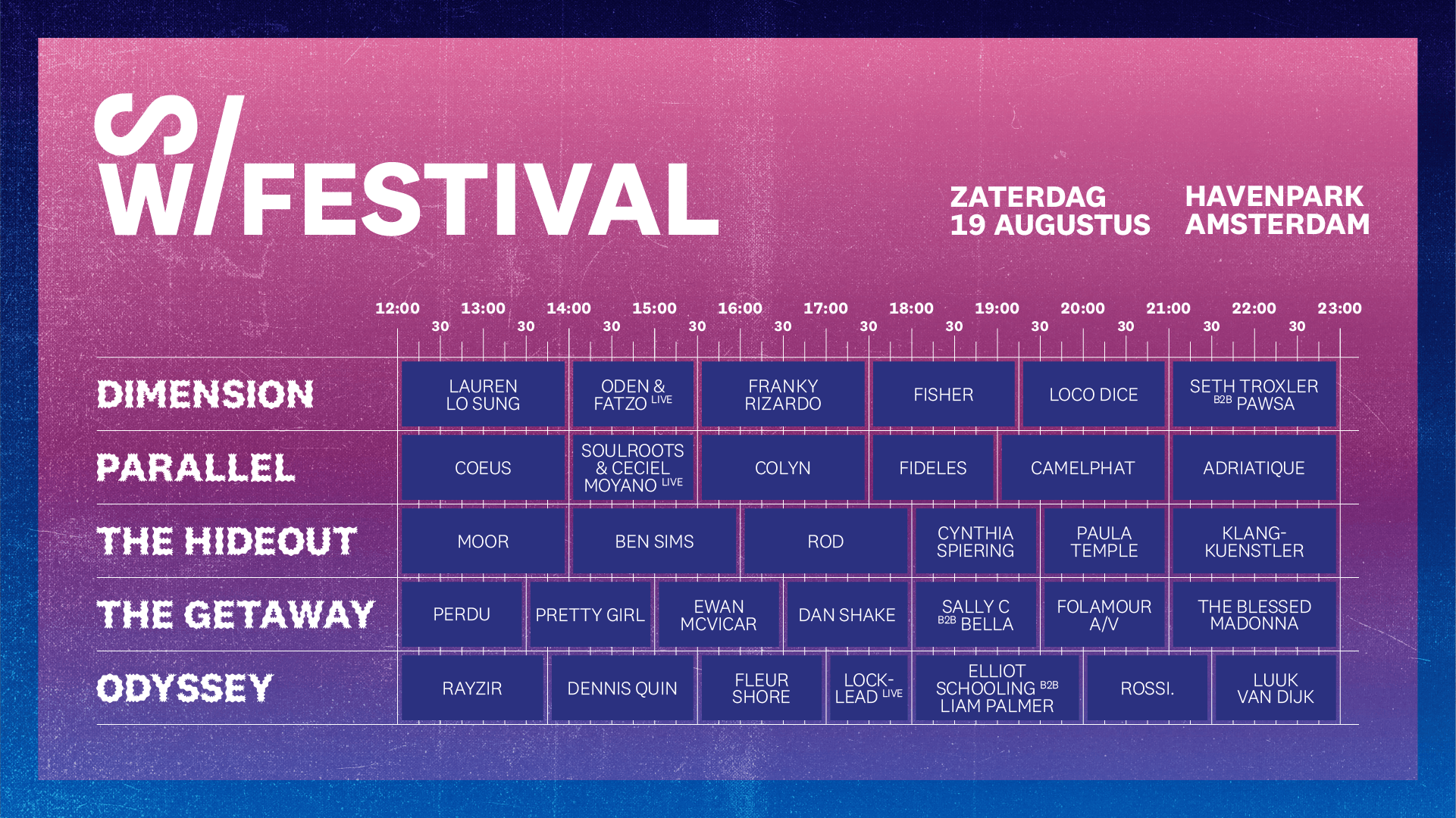 Timetable Strafwerk